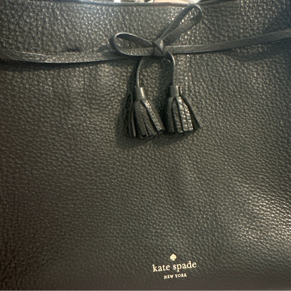 Kate Spade Black Leather Tote - Picture 5 of 16